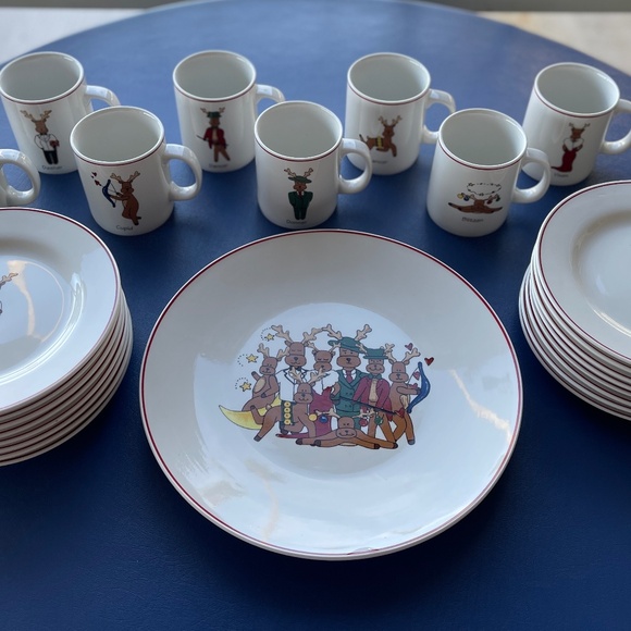 SANTA'S REINDEER COLLECTION / LTD COMMODITIES / 25-PC SET / LIKE-NEWCONDITION! - Picture 1 of 10